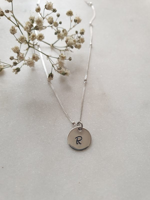 Initial Dot Necklace