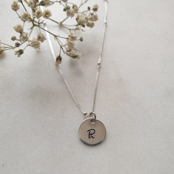 Initial Dot Necklace