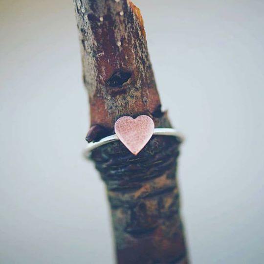 Copper Heart Ring