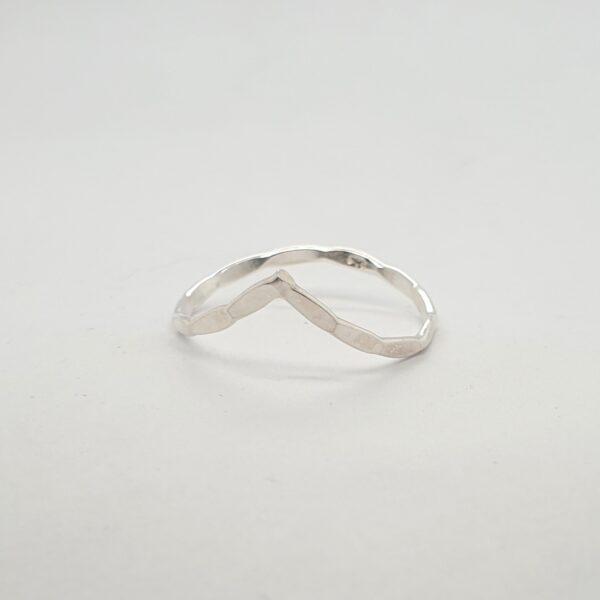 Textured Wishbone Ring