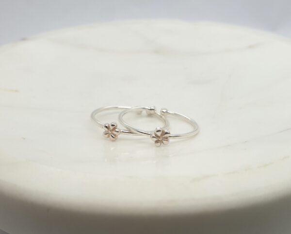 Adjustable Flower Ring - Image 2