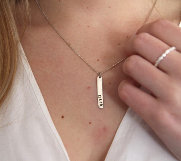 Vertical Name Necklace