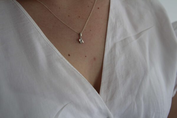 Bee Necklace Sterling Silver