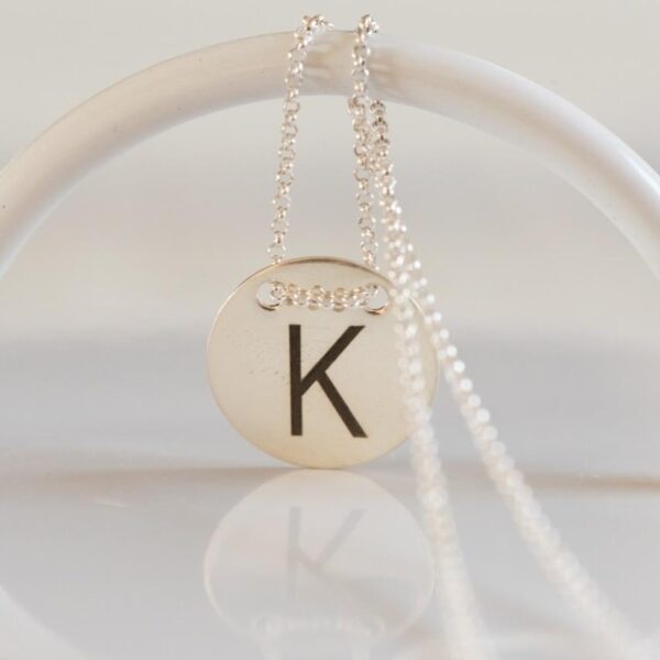 Silver Initial Necklace