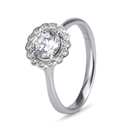 Charlotte White Gold Ring