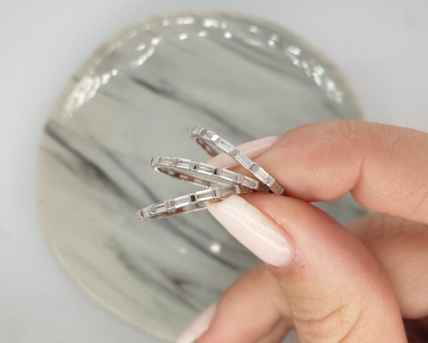 August Sterling silver ring