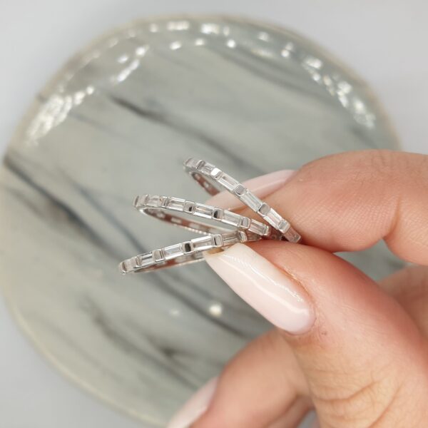 August Sterling silver ring