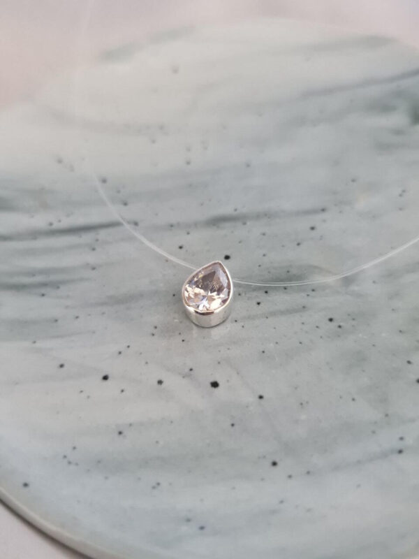Pear-shaped Floating Necklace - Image 2