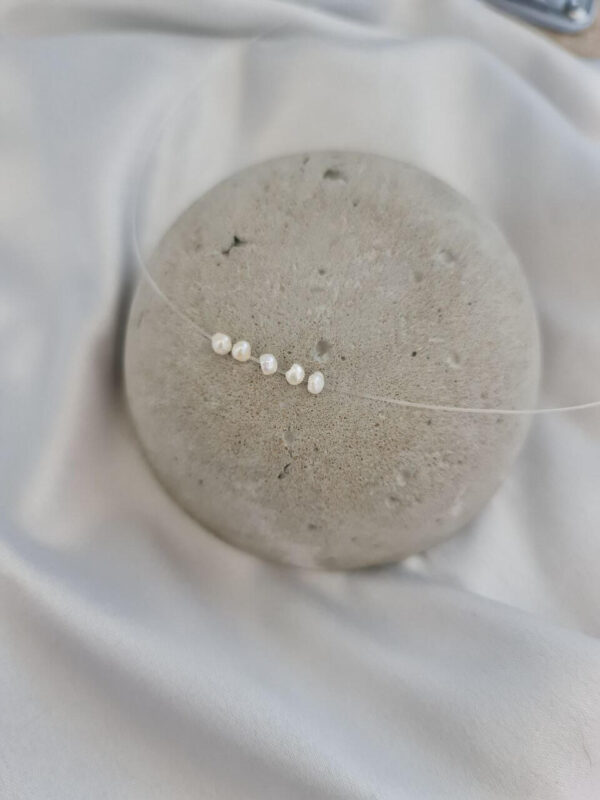 Small Pearl Floating Necklace - Image 2