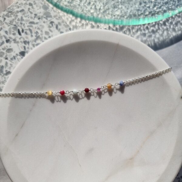 Beaded Sterling Silver Bracelet - Image 3