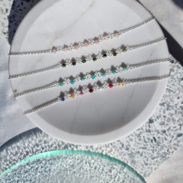 Beaded Sterling Silver Bracelet - Image 2