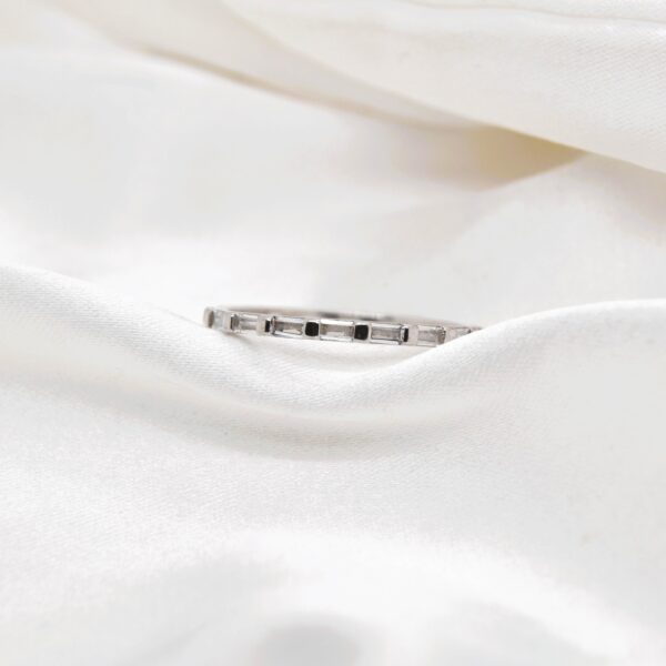 August Sterling silver ring