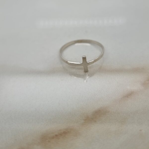 Silver Cross Ring