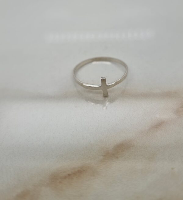 Silver Cross Ring