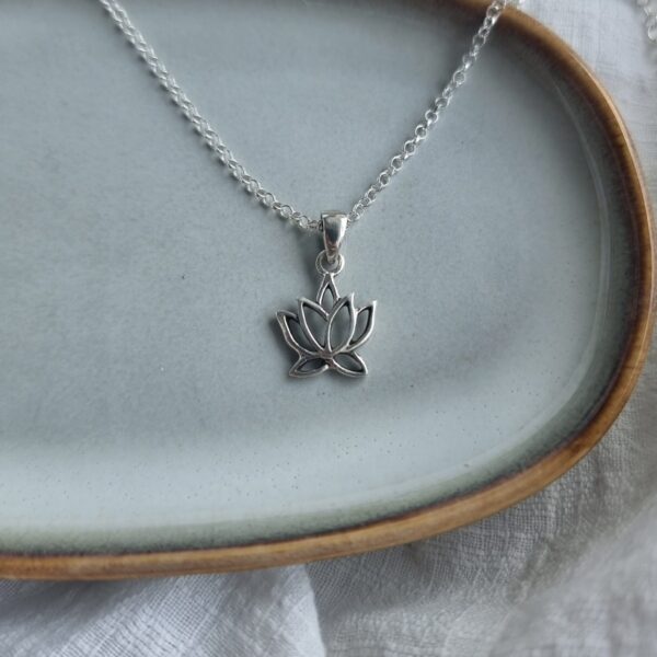 Lotus Sterling Silver Necklace