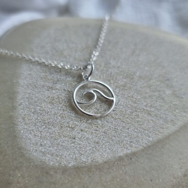 Sterling Silver Wave Necklace