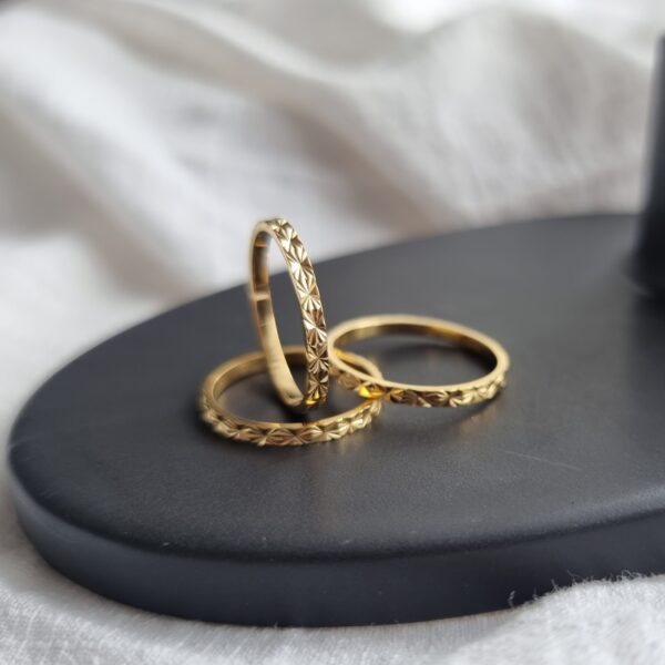 Starlight Gold Stack Ring