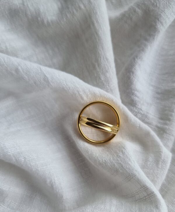 Bold Stainless Steel Ring - Image 2