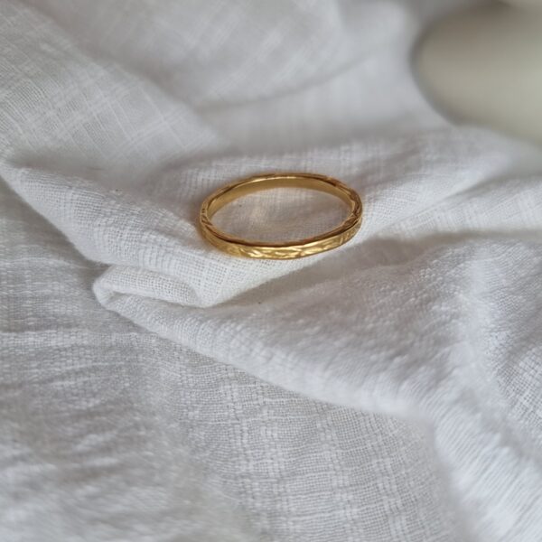Gold Stack Ring Waterproof