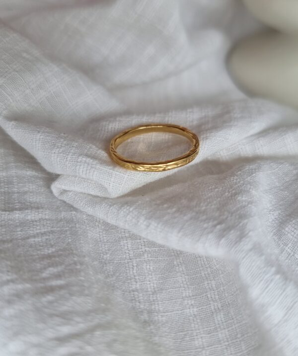 Gold Stack Ring Waterproof