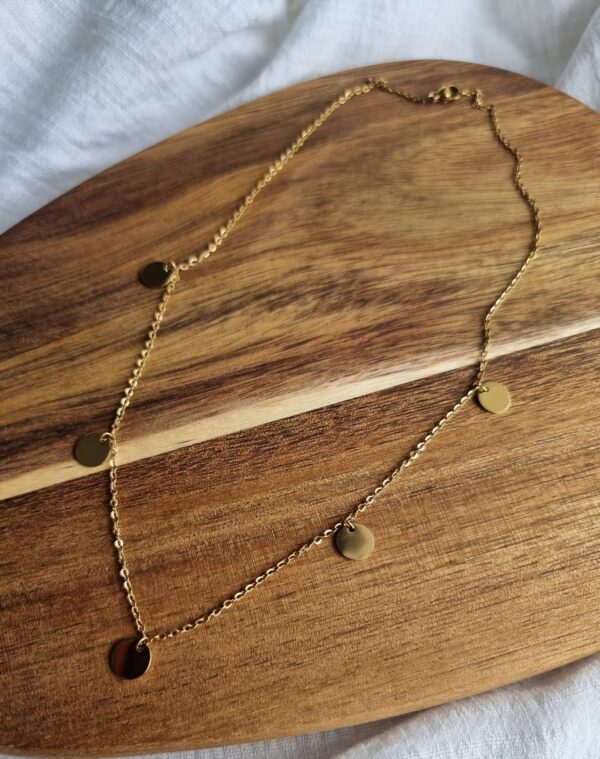 Circle Gold Layer Necklace - Image 2