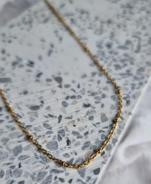 Waterproof Dot Gold Chain - Image 2