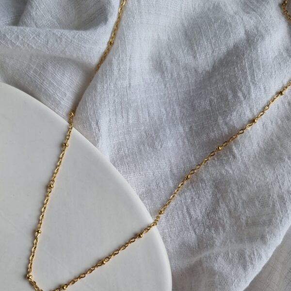 Waterproof Dot Gold Chain