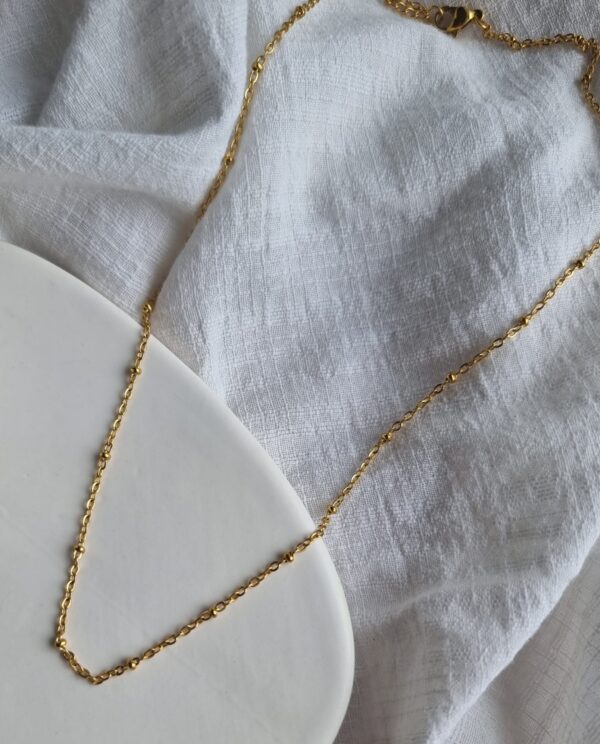 Waterproof Dot Gold Chain