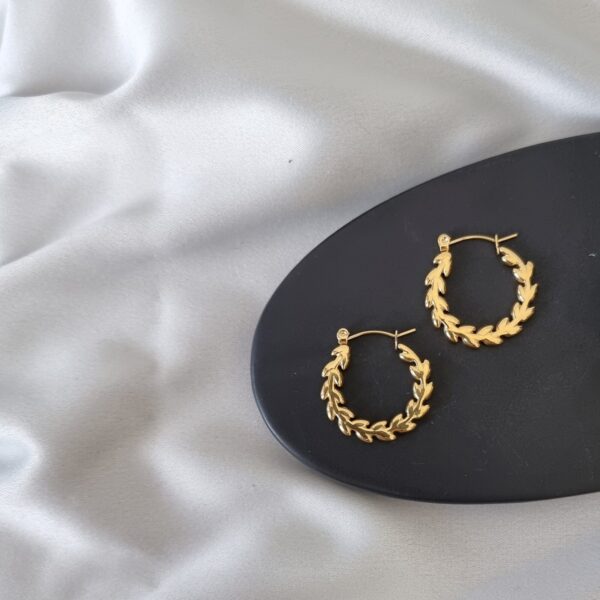 Leaf Stainless Steel Earrings