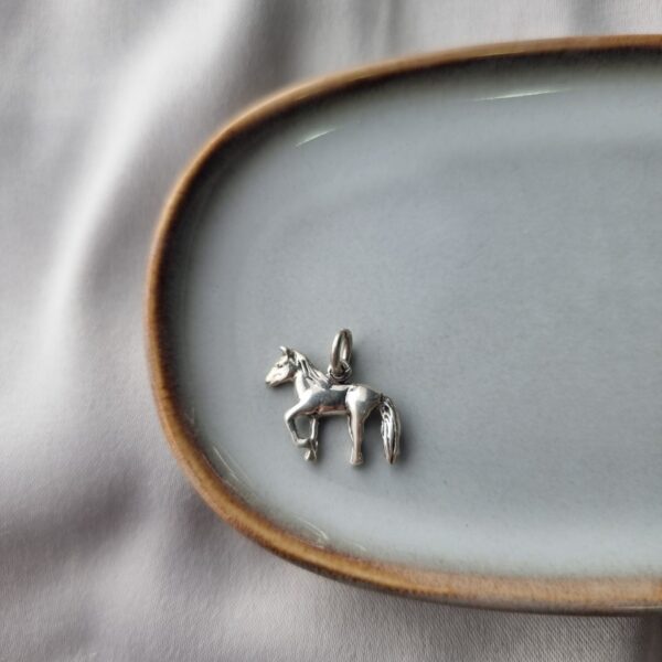 Silver Horse Charm