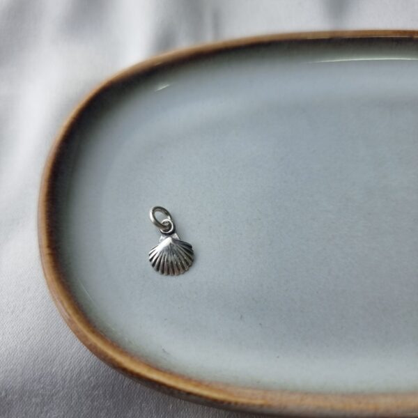 Small Silver Shell Charm