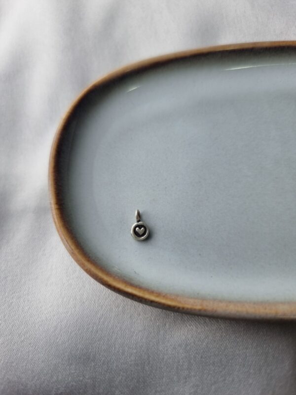 Tiny Silver Heart Charm