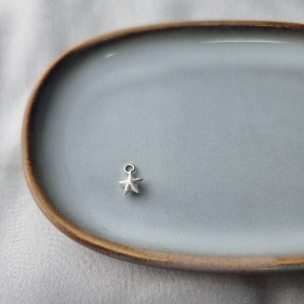 Sparkly Silver Star Charm