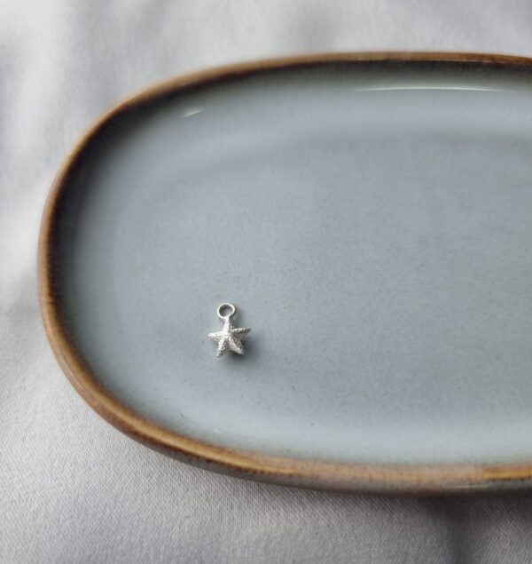 Sparkly Silver Star Charm