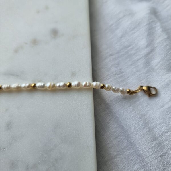 Stainless Steel Pearl Bracelet