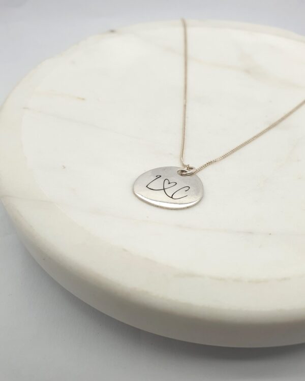 Sterling Silver Initials Necklace
