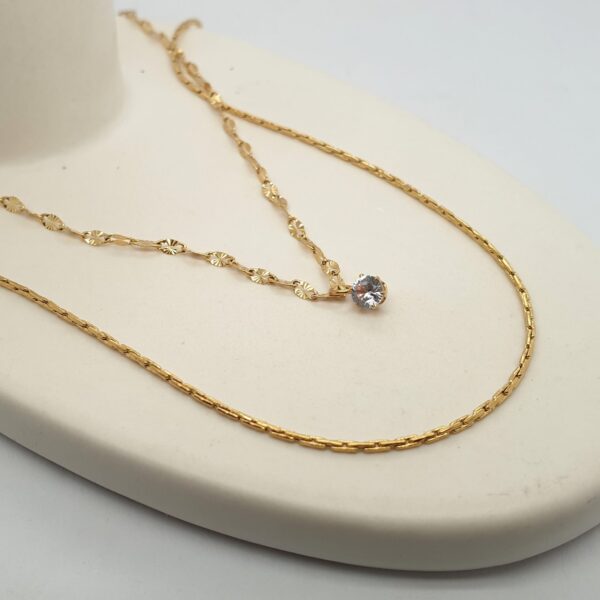 Gold Double Layer Necklace