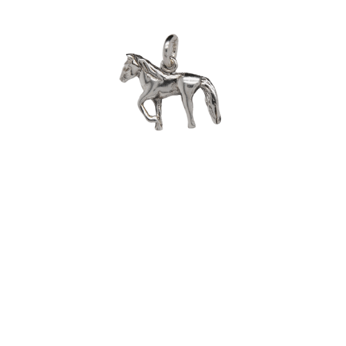 Silver Horse Charm