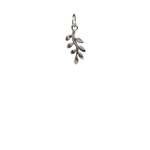Silver Leaf Charm