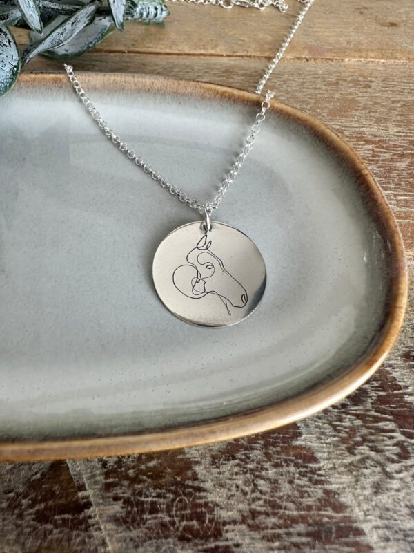 Horse and Girl Necklace