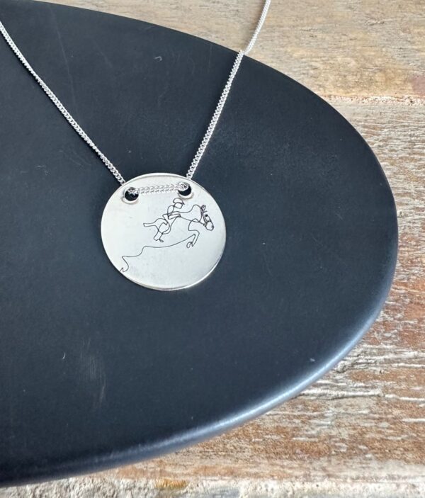 Silver Horse Jump Necklace