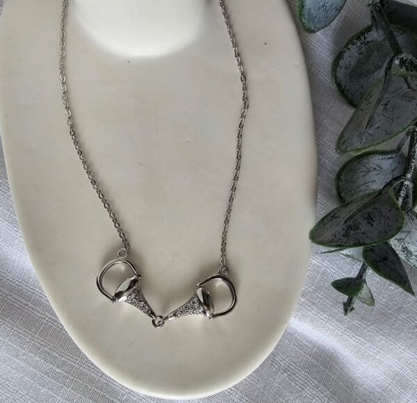 Silver Bling Bit Necklace