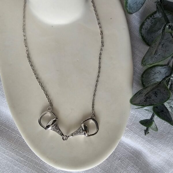 Silver Bling Bit Necklace