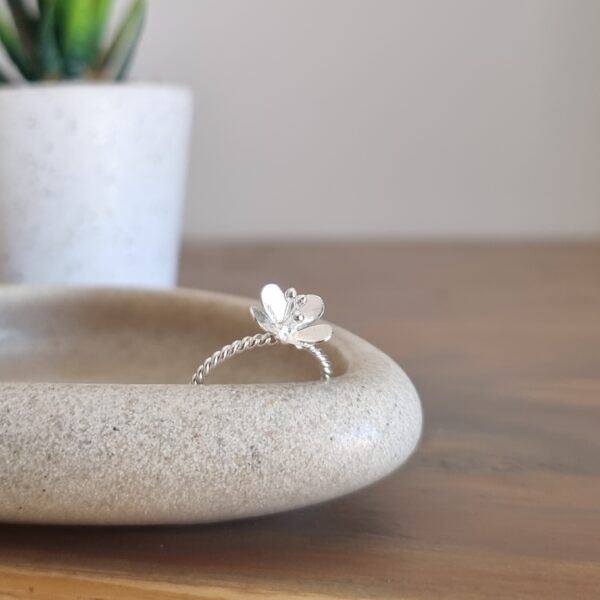 Sterling Silver Flower Ring