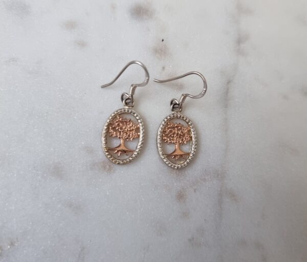 Silver Tree Earrings