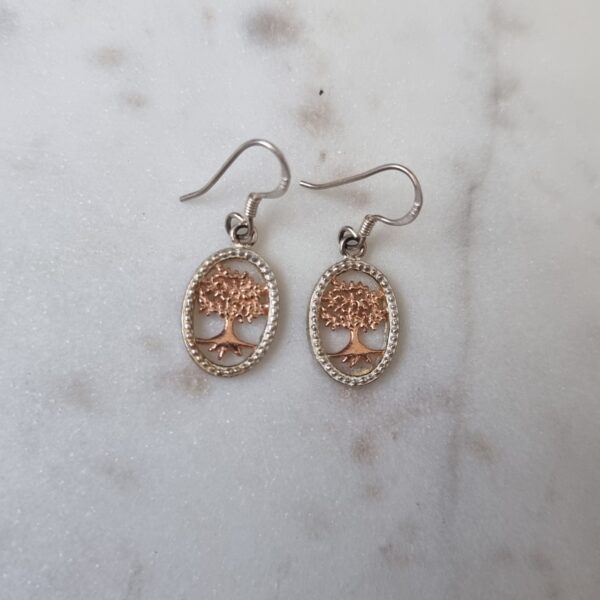Silver Tree Earrings