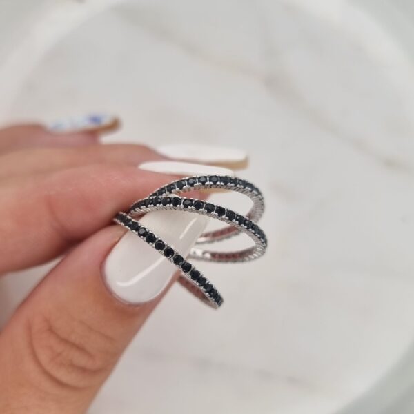 Sophie Black Cubic Ring