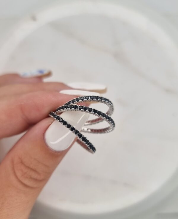 Sophie Black Cubic Ring