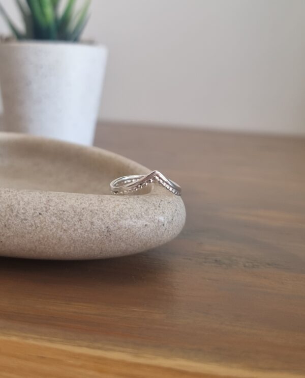 Celine | Silver Wishbone Ring