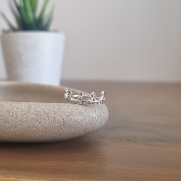 Silver Crown Ring